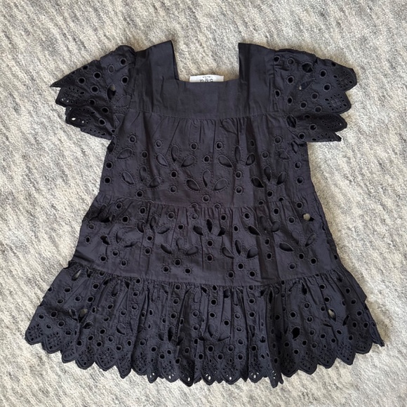 SEA New York "Hazel" Girls Lace Eyelet Dress 5-7Y - Picture 2 of 4
